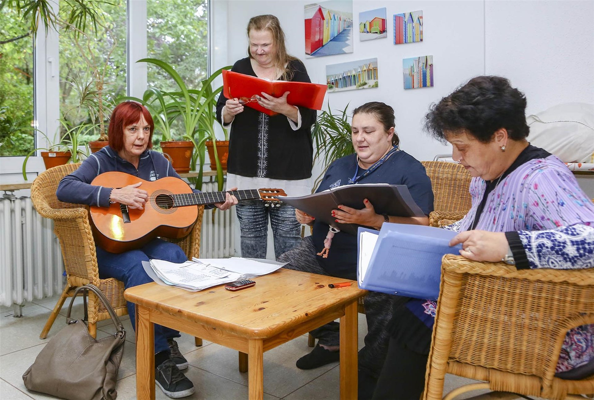 Gemeinsames Singen in der Tagesstätte Süd