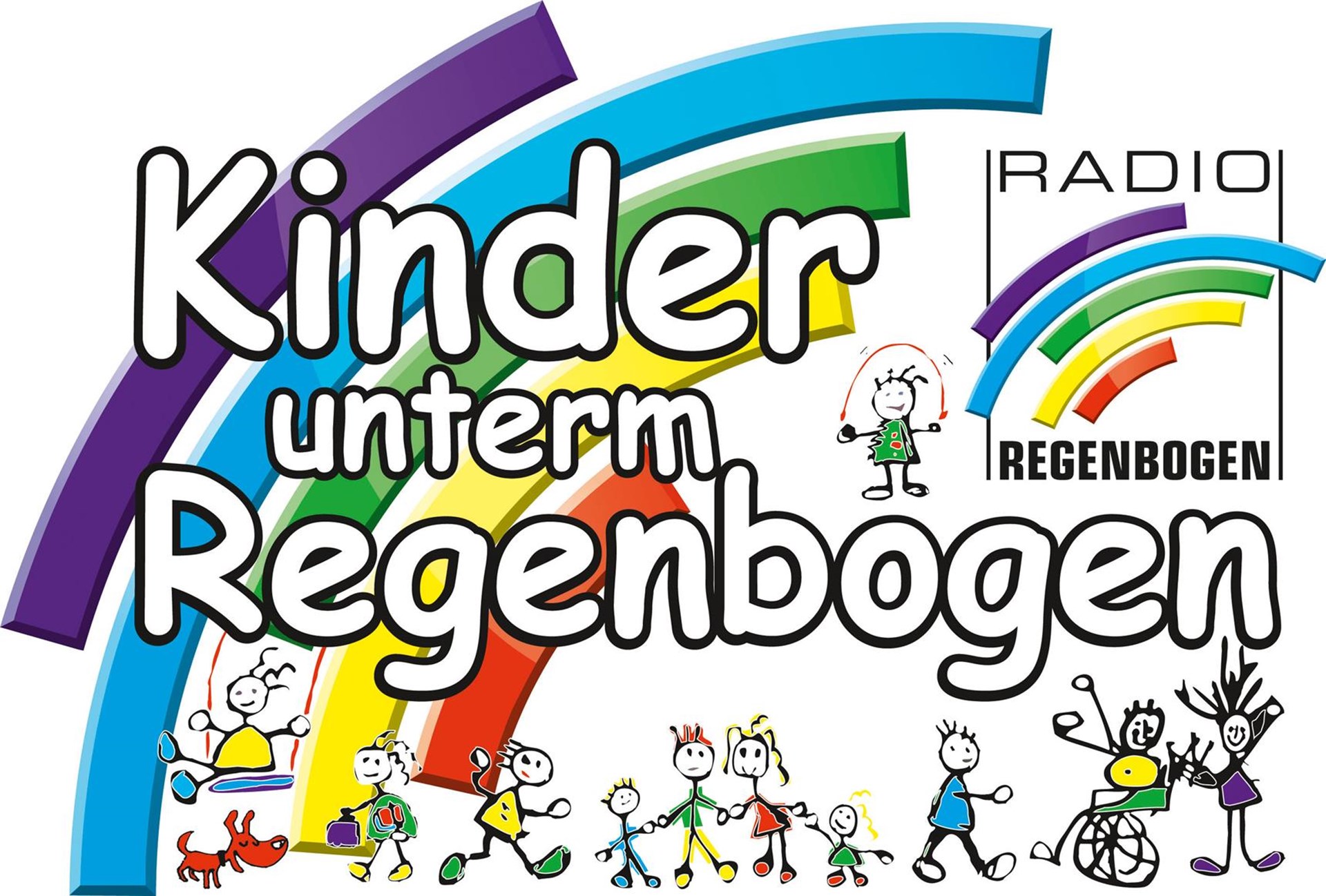 Kinder unterm Regenbogen
